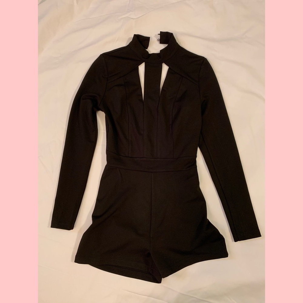 Charlotte Russe Mock Neck Romper